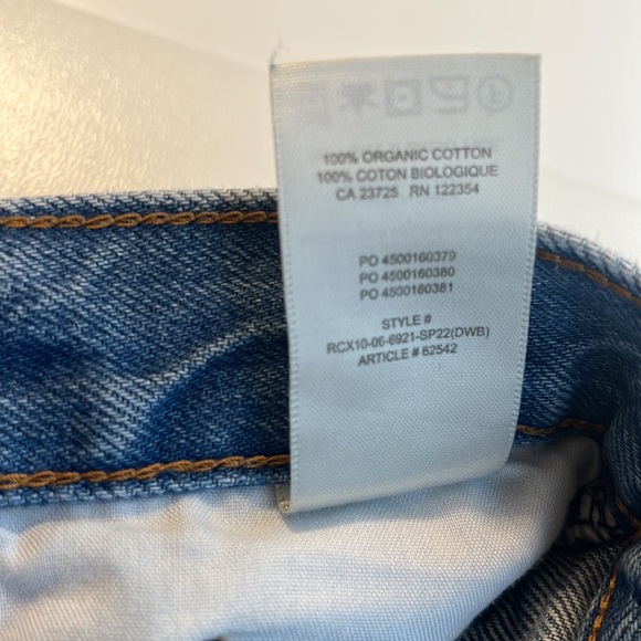 DENIM FORUM - THE YOKO MID THIGH SHORT SIZE 25 - 7 YEARS PICTURE THIE BLEU - Picture 6 of 7